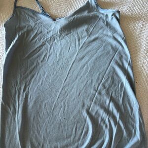 Hanro Sky Blue Cotton Tank Top
